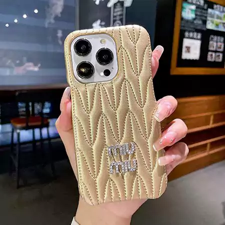 ブランド ミュウミュウ iphone17/17pro/17air/17promaxスマホケース 