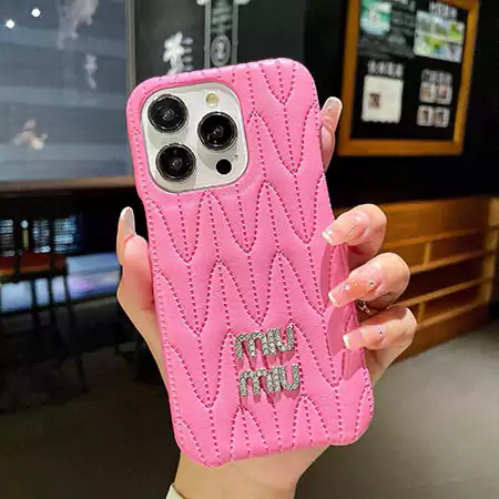 ブランド ミュウミュウ iphone17/17pro/17air/17promaxスマホケース 