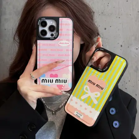 ブランド ミュウミュウ iphone17/17pro/17air/17promaxスマホケース 