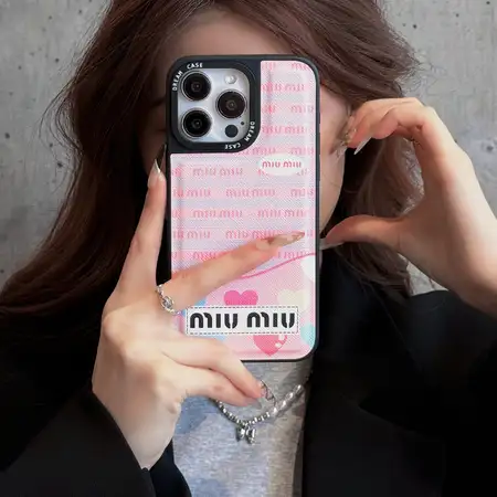 ブランド ミュウミュウ iphone17/17pro/17air/17promaxスマホケース 