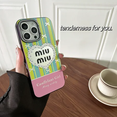ブランド ミュウミュウ iphone17/17pro/17air/17promaxスマホケース 