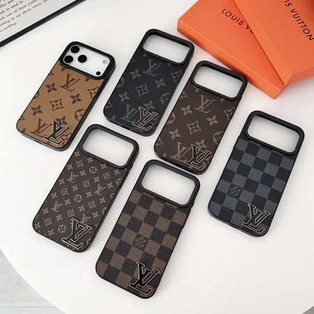 ルイヴィトン風 iPhone17 ケース 耐衝撃, iPhone17Pro ケース おしゃれ, ソフトレザー iPhone16Pro ケース, メンズ レディース スマホケース, LVデザイン カメラ保護 カバー