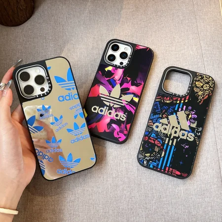 実用アディダス iPhone17ProMaxケースブルートレフォイル iPhone17Proケース Adidas,カラフルロゴ iPhone17ケース アディダス,ミラー iPhone17Airケース アディダス