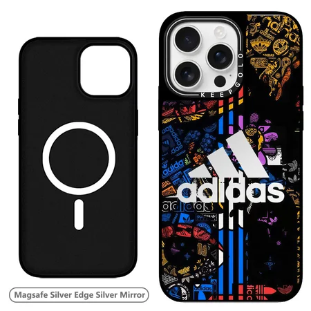実用アディダス iPhone17ProMaxケースブルートレフォイル iPhone17Proケース Adidas,カラフルロゴ iPhone17ケース アディダス,ミラー iPhone17Airケース アディダス