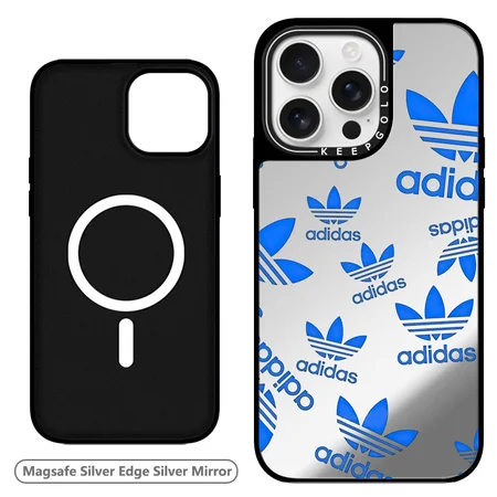 実用アディダス iPhone17ProMaxケースブルートレフォイル iPhone17Proケース Adidas,カラフルロゴ iPhone17ケース アディダス,ミラー iPhone17Airケース アディダス