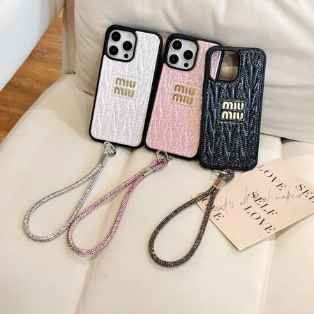 ミュウミュウ iPhone17Pro ケース, miumiu iPhone17Air 携帯ケース, キラキラ iPhone17Promax ケース, ストラップホール iPhone16 ケース, ブランド iPhone15 ケース, おしゃれ iPhone14Pro ケース, 人気 レディース iPhone ケース