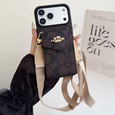 コーチ iPhone17pro ケース,ショルダー ストラップ iPhone16 ケース,人気 iPhone17Air カバー,コーチ 風 iPhone15pro スマホケース,収納付き iPhone14 ケース,欧米風 ブランド ケース