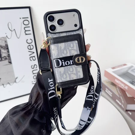 ディオール iPhone17 ケース,DIOR iPhone17ProMax カバー,スマホショルダー ストラップ付き,iPhone16Pro ブランドケース,アイフォン15 14 カード収納ケース,落下防止 iPhone ショルダーケース,Galaxy S25 Ultra ケース,多機能 レディース スマホケース