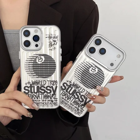 ステューシーiPhone17ケース,stussy iPhone17ProMaxカバー,黒8ボールiPhone16ケース,ベーシックロゴiPhone16proケース,ストリートブランドiPhone15ケース,ペアお揃いiPhone14ケース,ファッションiPhone13スマホケース