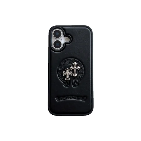 クロームハーツ iPhone17 ケース, chrome hearts iPhone16Pro ケース, おしゃれ iPhone17 ケース, 男女兼用 iPhone16 ケース, 本革 iPhone15 ケース, 高級 レザー iPhone14 ケース, クロス モチーフ iPhone ケース, 送料無料 iPhone カバー