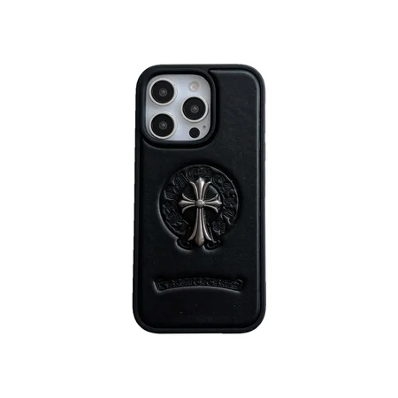 クロームハーツ iPhone17 ケース, chrome hearts iPhone16Pro ケース, おしゃれ iPhone17 ケース, 男女兼用 iPhone16 ケース, 本革 iPhone15 ケース, 高級 レザー iPhone14 ケース, クロス モチーフ iPhone ケース, 送料無料 iPhone カバー