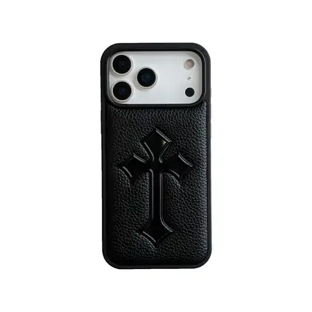 クロムハーツ風 十字架 iPhone17ProMax 熱圧 ケース